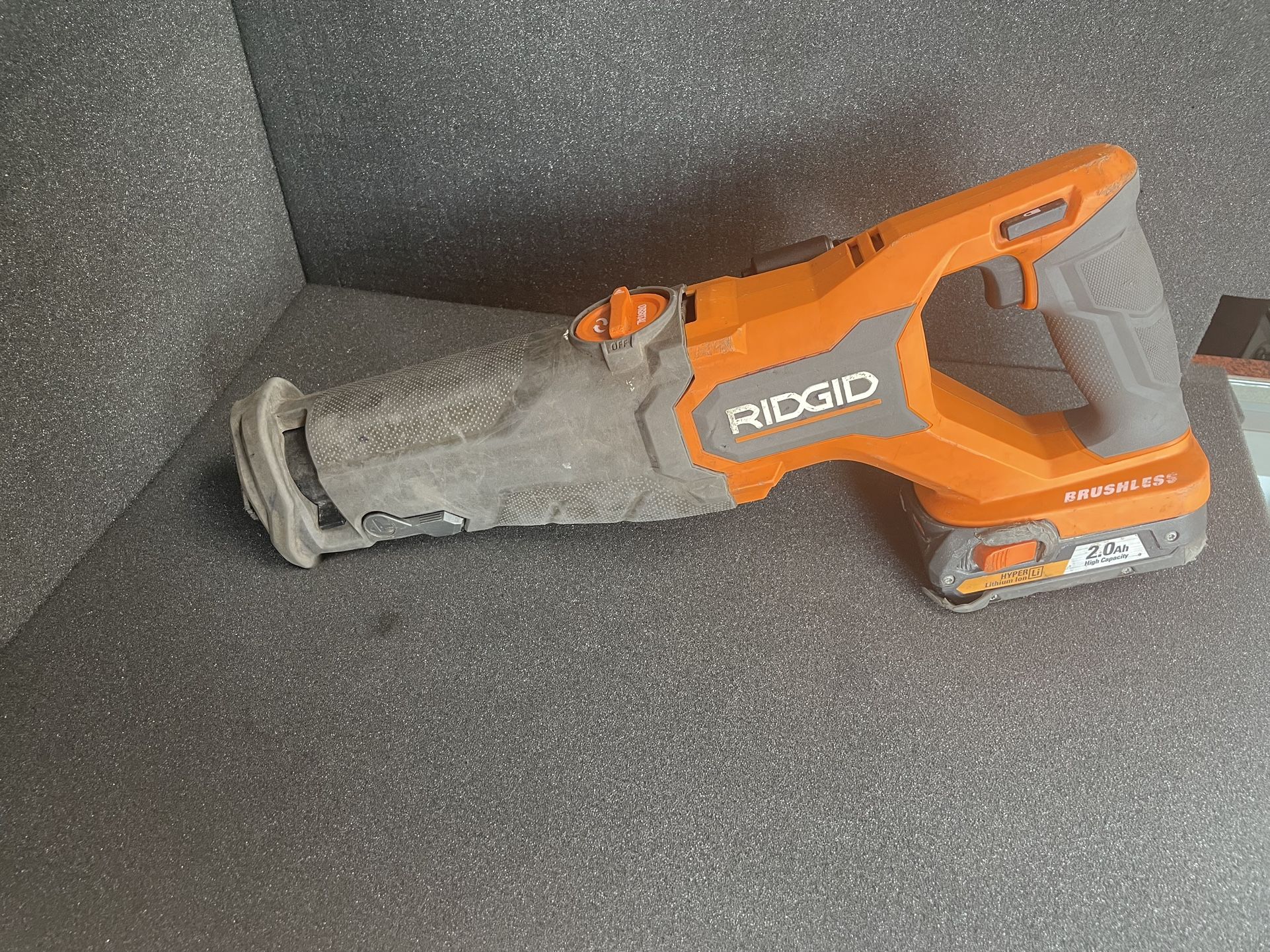 Ridgid Sawzall + Battery