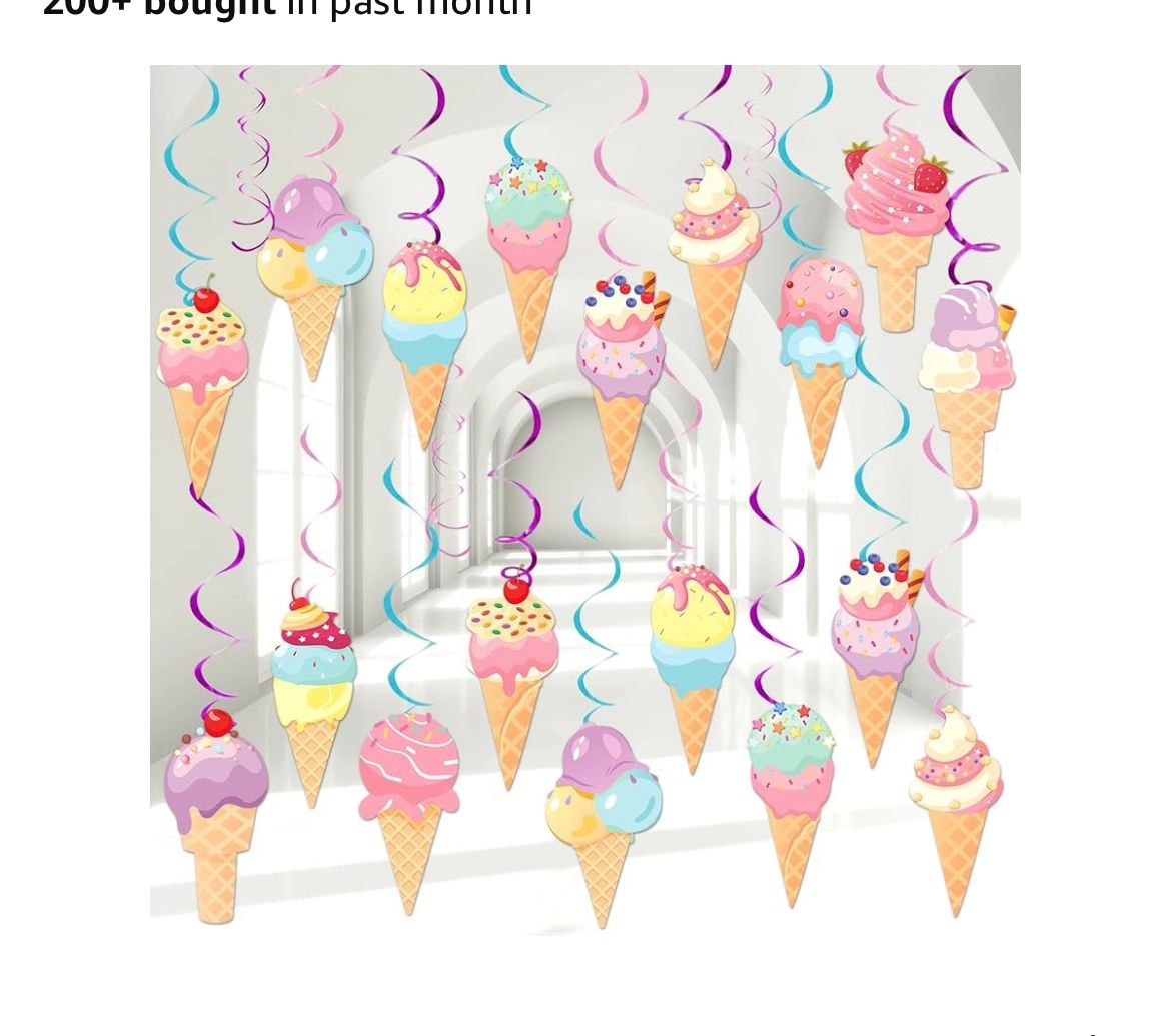 Ice Cream Party Decorations