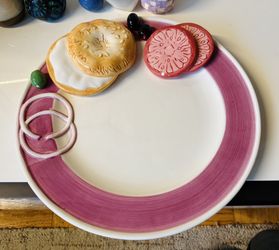 Vintage Lotus 1989 Bagel, Lox & Bagel With Cream Cheese Serving Platter