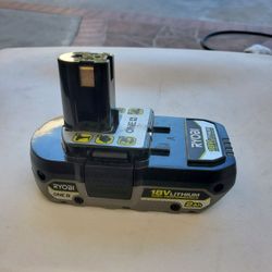 RYOBI
ONE+ 18V 2.0 Ah Lithium-Ion HIGH PERFORMANCE Battery