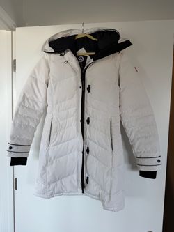 Canada Goose White Lorette Jacket, Medium