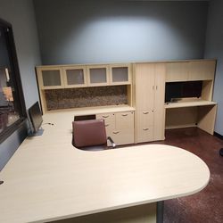 DURABLE MAPLE OFFICE FURNITURE- $600 OBO