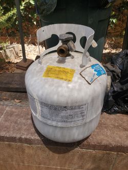 Propane tank empty.