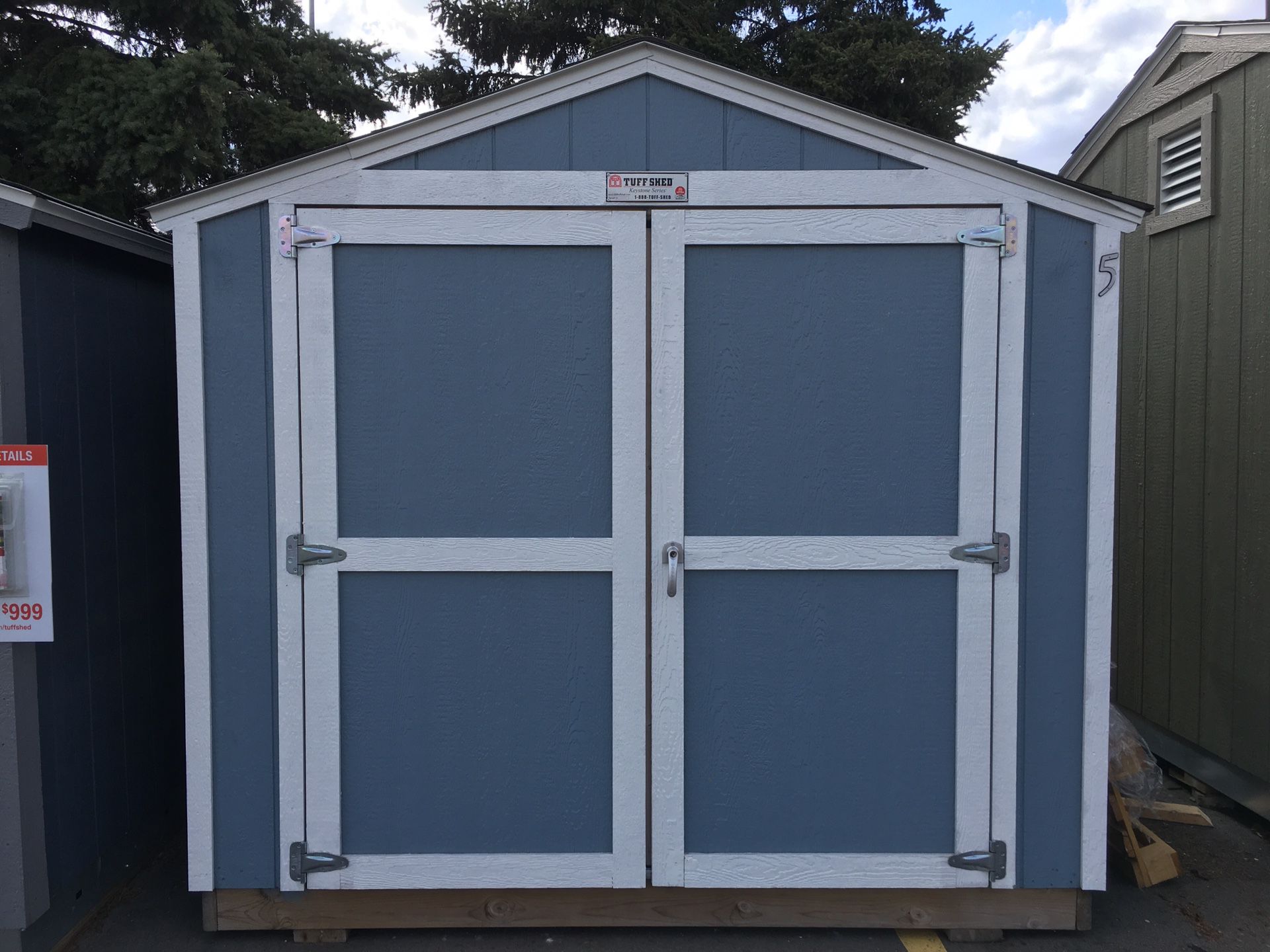 Tuff Shed KR 600 8’ X 8’ NEW! Only $1680.