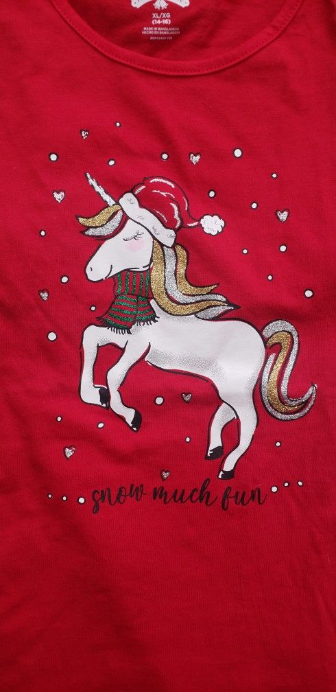 Girls "SNOW MUCH FUN" xl Top