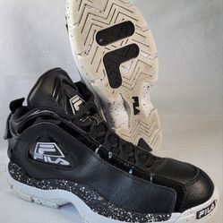 Fila Grant Hill 2 Mens Size 10 Basketball Shoes Black White 1BM0126 021 Athletic