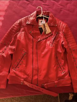 Red Leather Jacket 