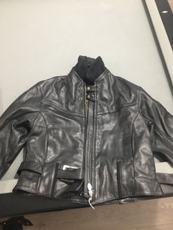 Like new biker jacket and chaps