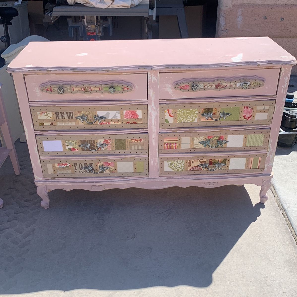 Custom Hand Appliqué Dresser