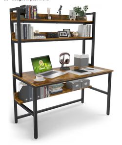 Computer desk with Hutch