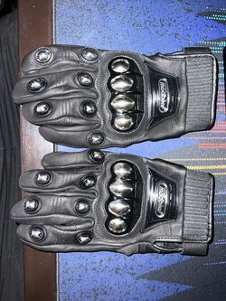 Leather Biking Gloves