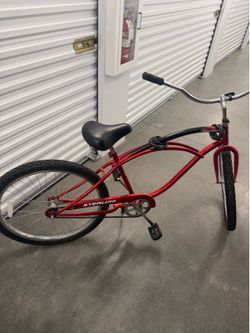 Red bicycle Sterling Shoreline