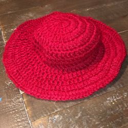 Red Crochet Children’s Hat