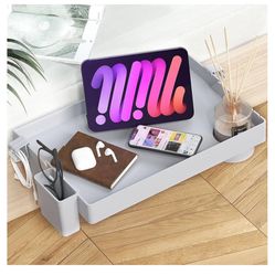 SPACEKEEPER Bedside Shelf For Bed, Foldable Bunk Bed Shelf Clip On Nightstand 