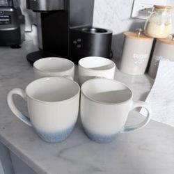 New Cups And Glass Jars With Lid