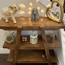 Entry Table With Decor Items 