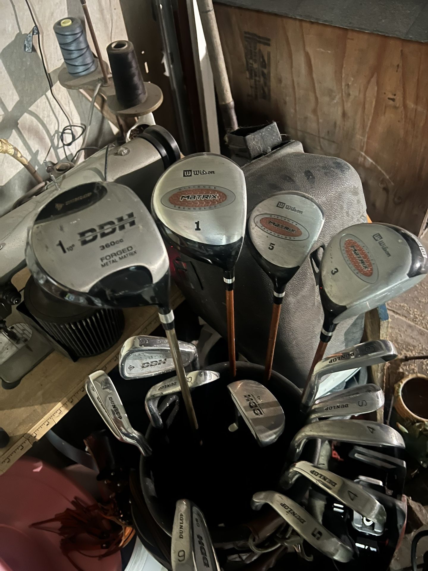 Golf Clubs and bag