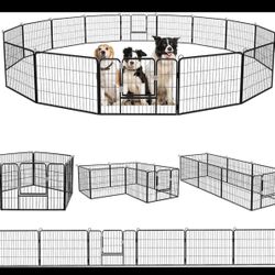 8 Panel Heavy Duty Dog Play Pen 