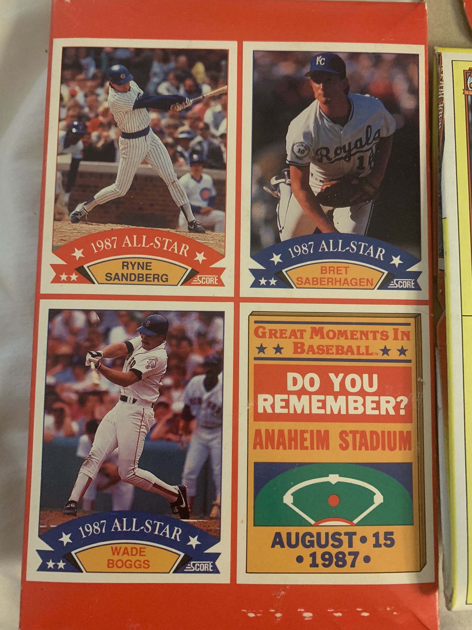 Vintage 1980 Baseball Cardboards Boxes