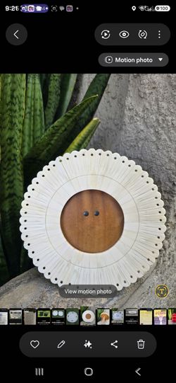 Round Bone Picture Frame 8"