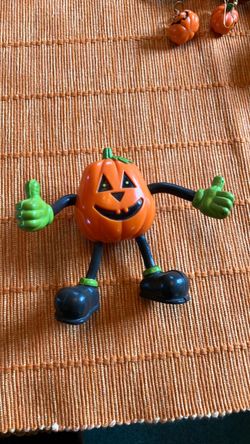 Vintage fun world, bendable, pumpkin