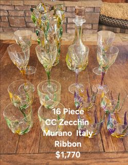 CC Zecchin Muano Glass Set, $1770, Tulare