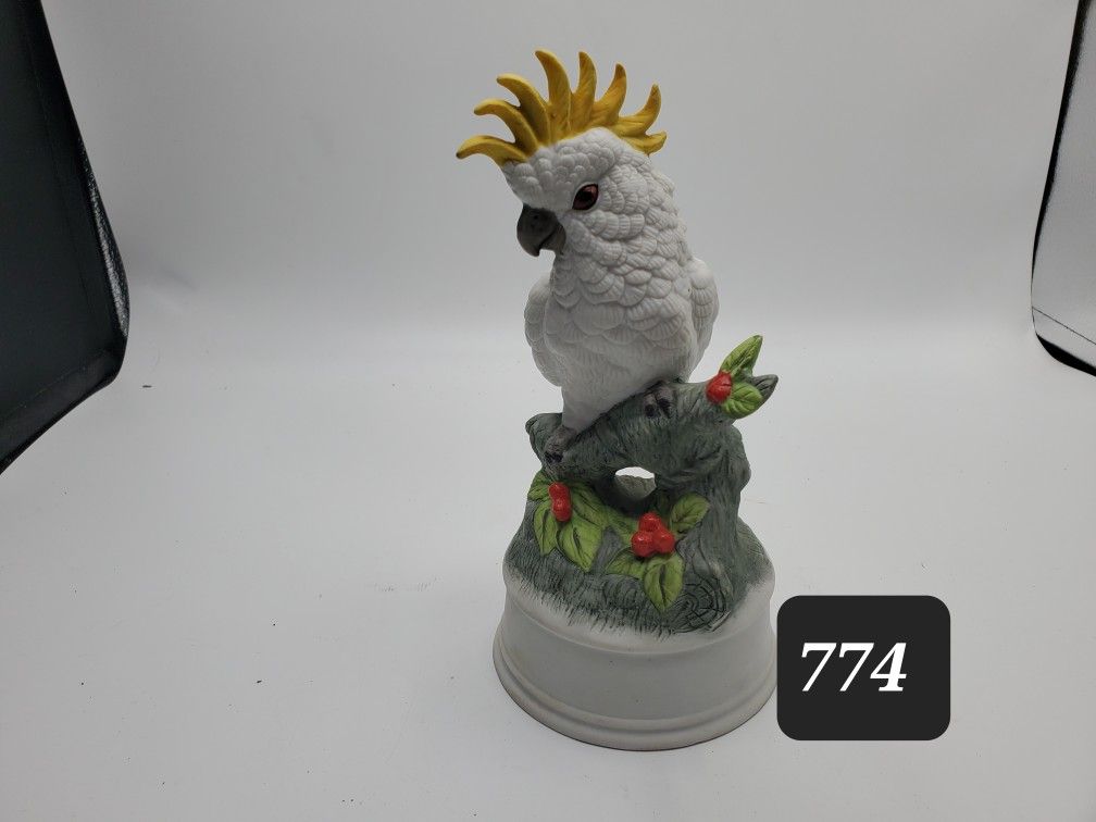 Ceramic White Parrot