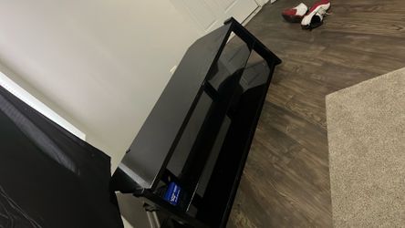 Glass TV stand