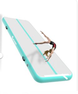 Gymnastic inflatable mat