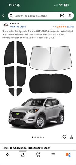 Hyundai Tucson Window Shades