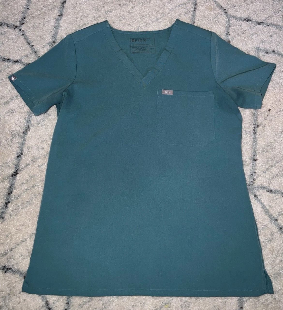 FIGS Women’s Scrub Top Size Small Catarina One Pocket Hydrogreen PO1875