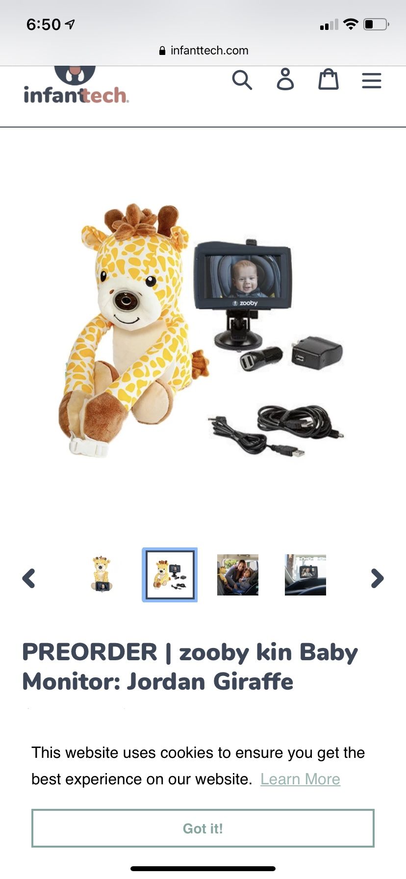 Zooby Baby Monitor For Cars