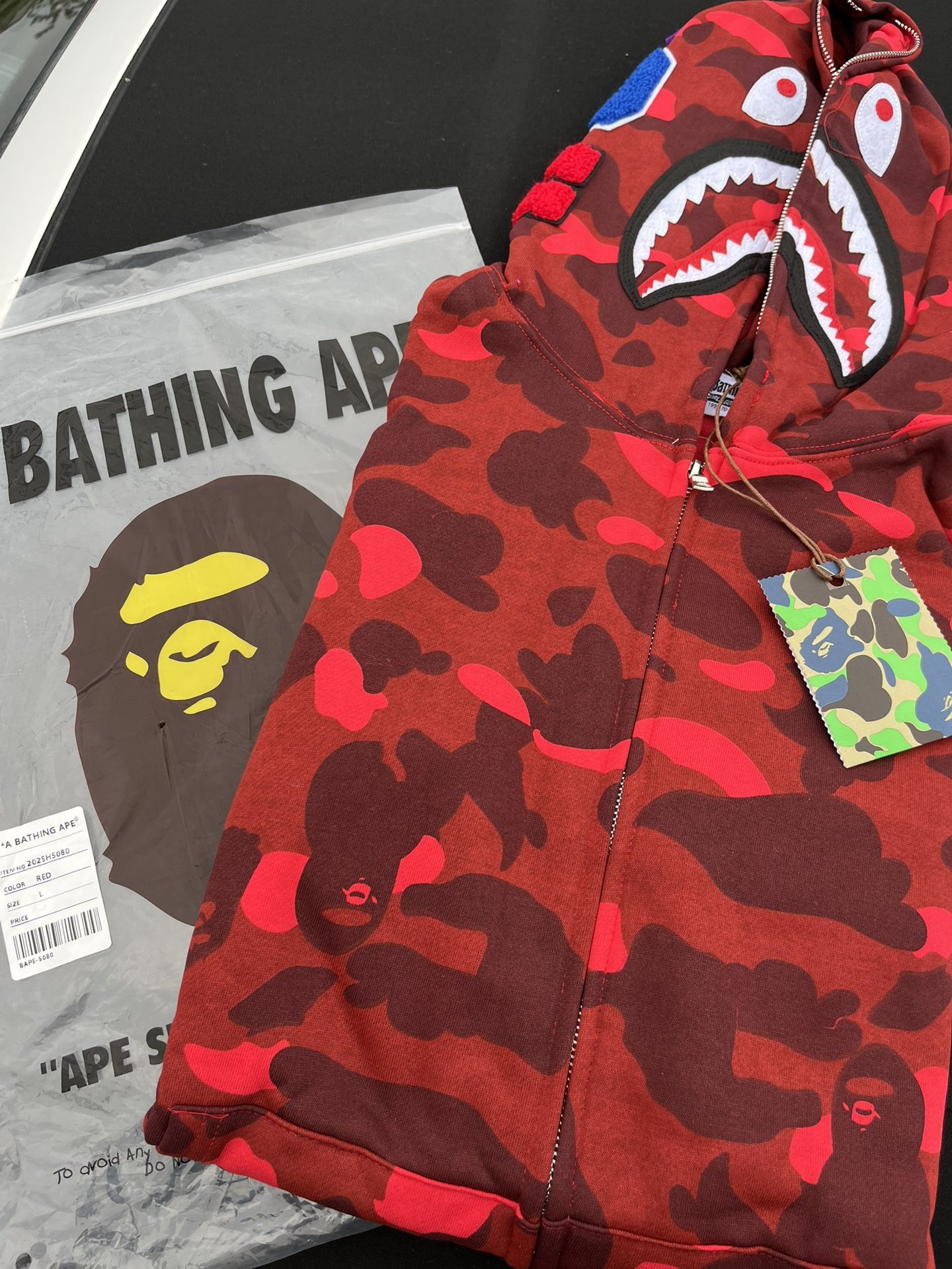 Red Bape Zip-Up