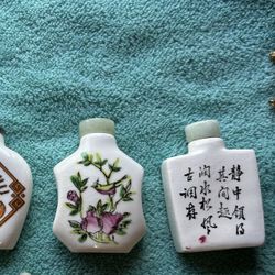 3 ea. Chinese Antique Snuff Bottles 