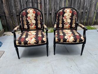 Two Armchair (28”W x 23”D x 19”H to Seat) in Good Condition $100 Both Firm on Price