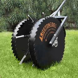 Patented Rolling Lawn Coring Aerator Yard Grass Pulling Plugs Manual Aeration Tool Push Roller Rotary