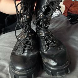 Black Combat Boots