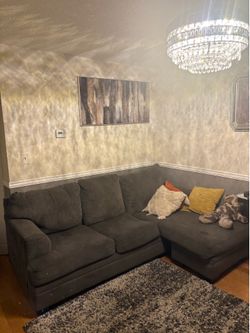 Beautiful Gray living room couch