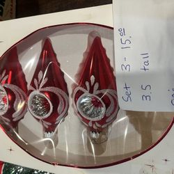 Christmas Vintage Glass Ornaments