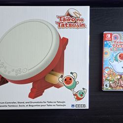 Taiko no tatsujin drum controller and switch game