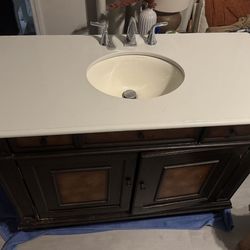 Bathroom sink vanity 48”