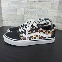 Vans Ward Checkerboard Butterfly Canvas Low Top Lace Up Sneakers Big Kids 9
