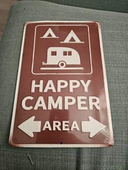 Happy camper sign brand new