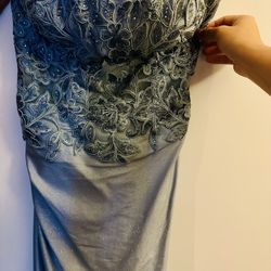 Prom Dress Dusty Blue Size Small 