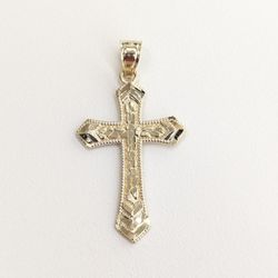 10kt Real Gold Cross Pendant 