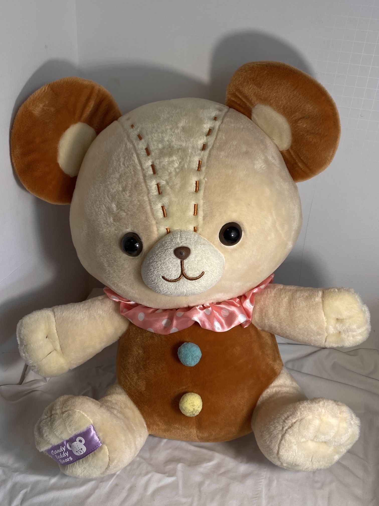 Candy Teddy Bear Amuse Plush 18” Large Stuffed Toy Japan