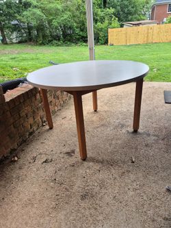 Round Wooden Table and 4 wooden chairs