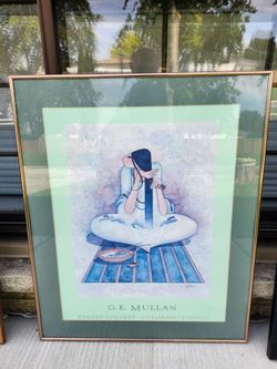 G.E. Mullan Framed Art Print Kemper Gallery Colorado Springs Southwestern Woman
