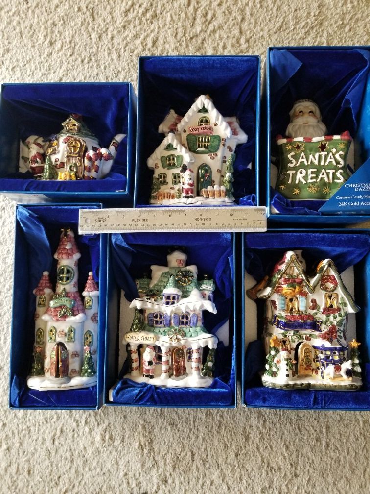 Chrismas Tea Light Houses