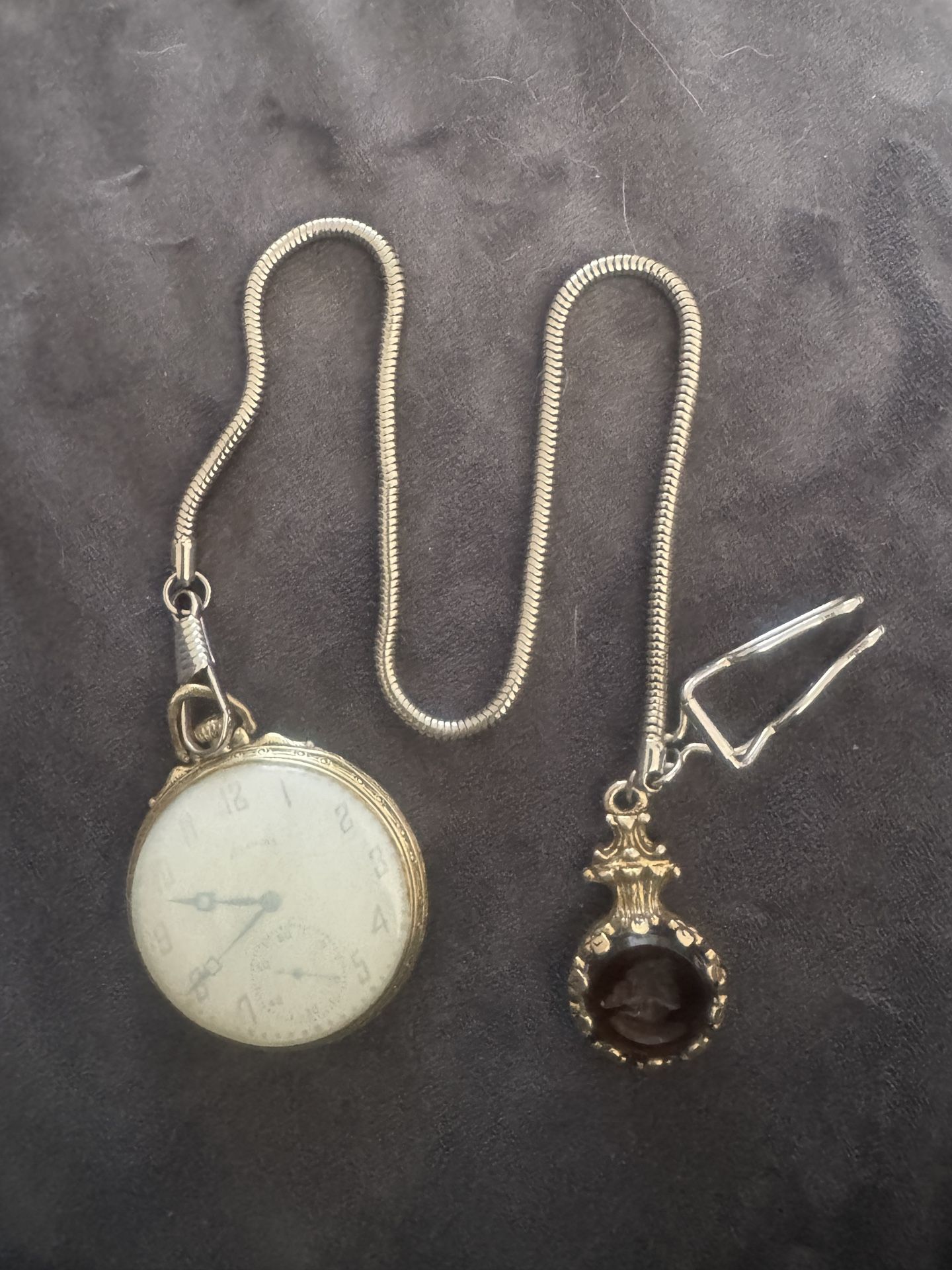 Pocket Watch W/Fob